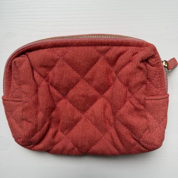 Sezane Pink Corduroy Pouch - Picture 2 of 5